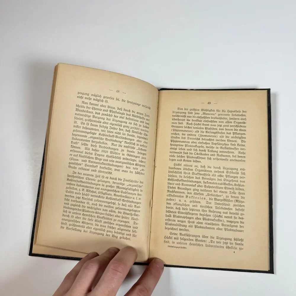 Creation History by Dr R Konrad Antique Book German Language